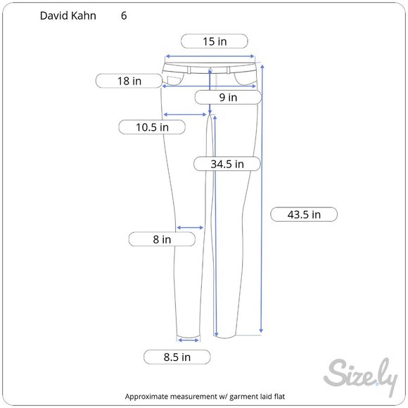 David Kahn Dark Rinse Black Bootcut Jeans - Picture 11 of 11